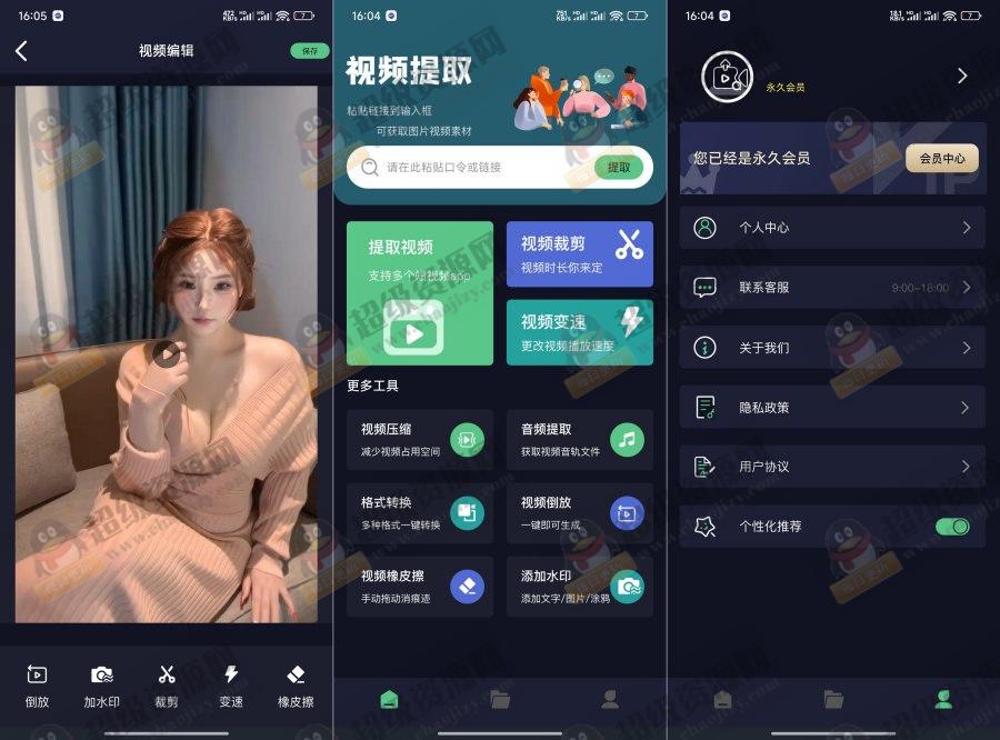 链接提取视频1.5.2多功能去水印免登陆解锁版 - db2ab947283f81b674927c91fc4d342e
